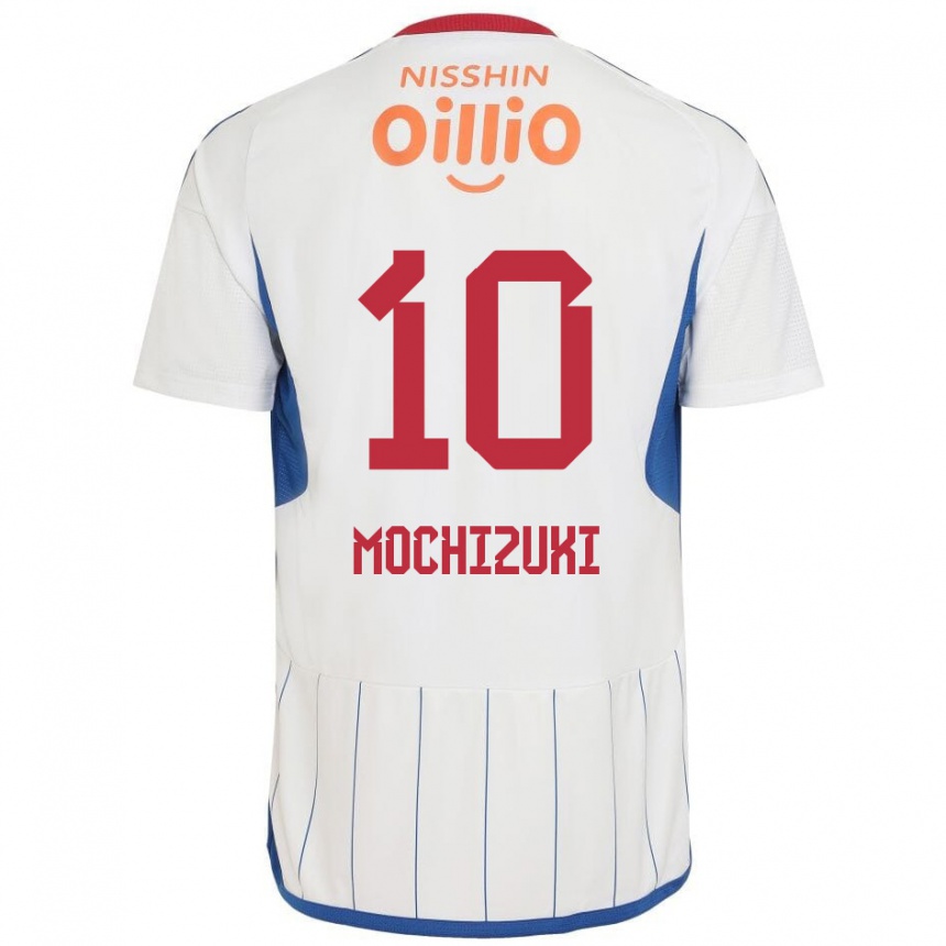 Niño Fútbol Camiseta Kohei Mochizuki #10 Blanco Azul Rojo 2ª Equipación 2024/25 Argentina