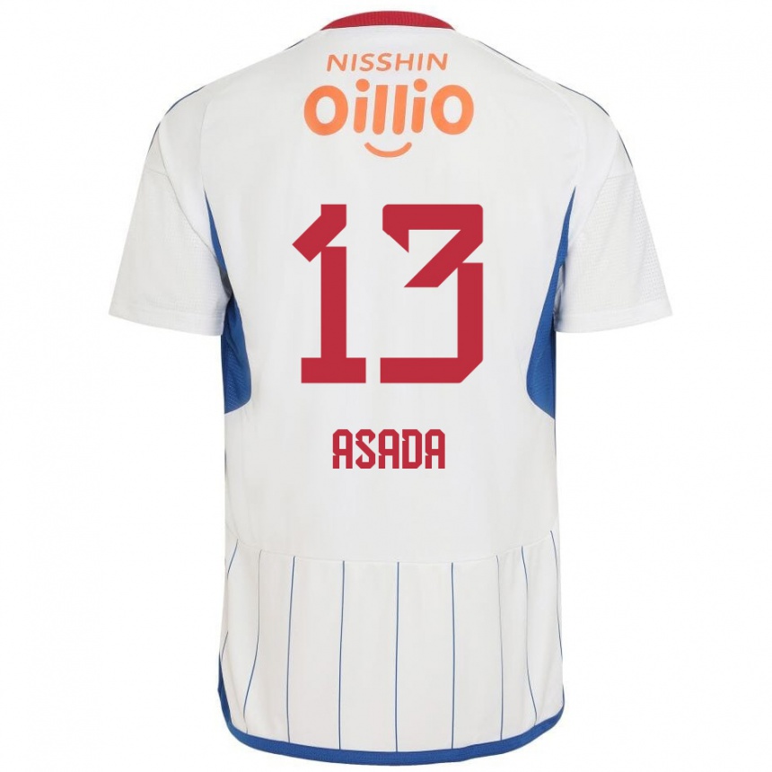 Niño Fútbol Camiseta Taisho Asada #13 Blanco Azul Rojo 2ª Equipación 2024/25 Argentina