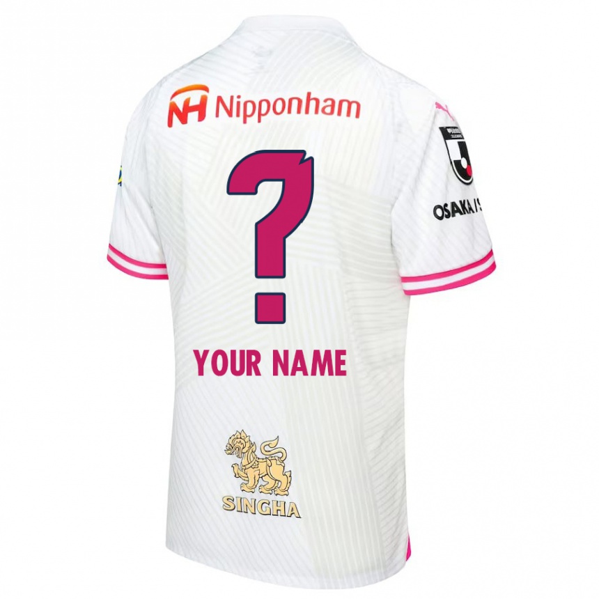 Niño Fútbol Camiseta Su Nombre #0 Blanco Rosa 2ª Equipación 2024/25 Argentina