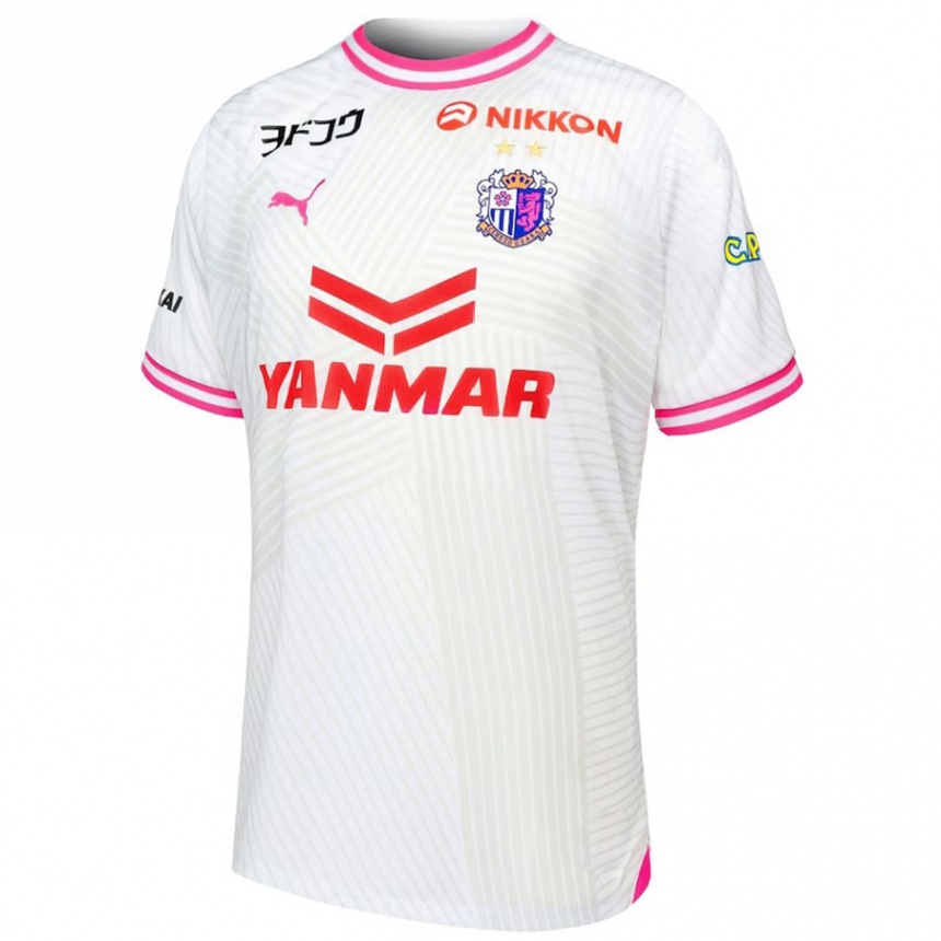 Niño Fútbol Camiseta Akuro Elhak #8 Blanco Rosa 2ª Equipación 2024/25 Argentina