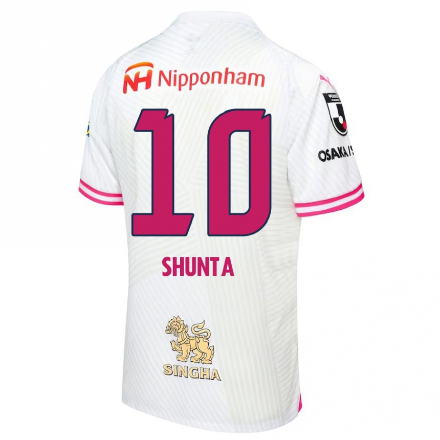 Niño Fútbol Camiseta Shunta Tanaka #10 Blanco Rosa 2ª Equipación 2024/25 Argentina