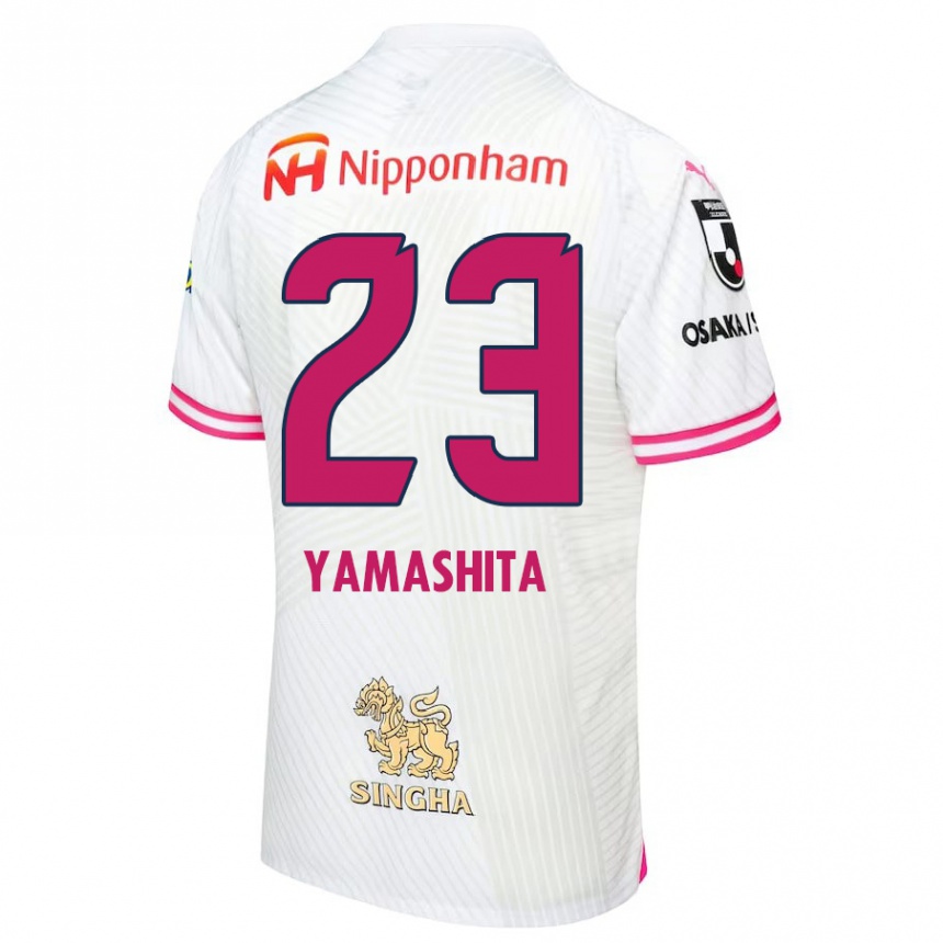 Niño Fútbol Camiseta Tatsuya Yamashita #23 Blanco Rosa 2ª Equipación 2024/25 Argentina