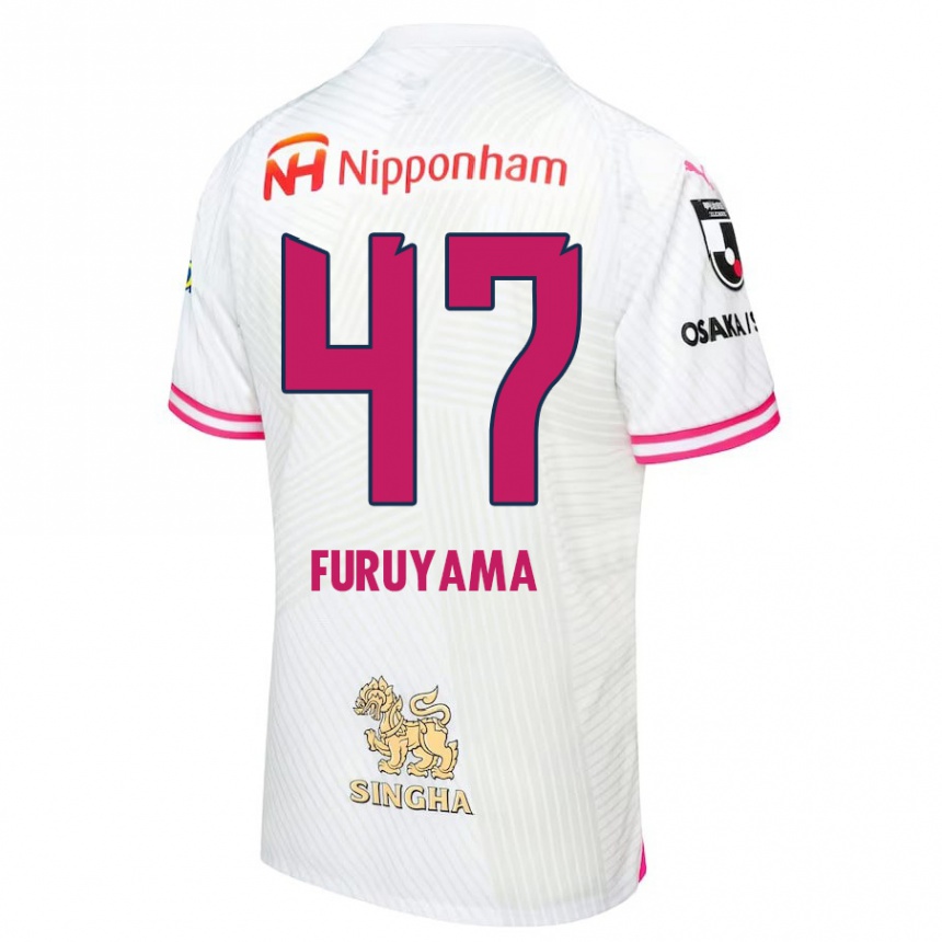 Niño Fútbol Camiseta Kengo Furuyama #47 Blanco Rosa 2ª Equipación 2024/25 Argentina