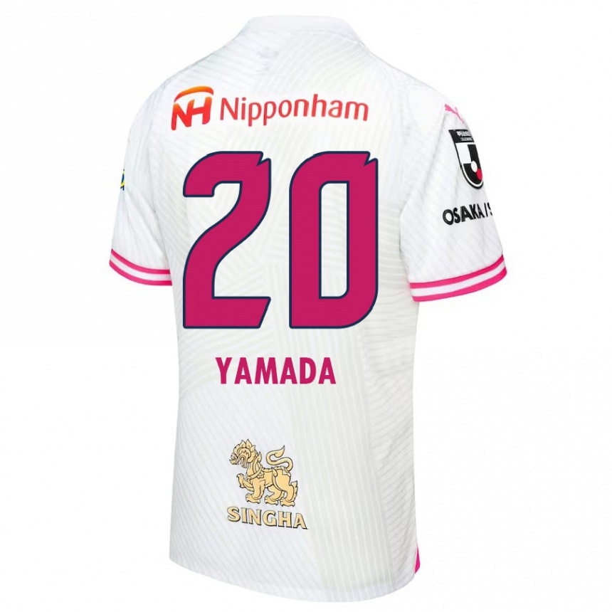 Niño Fútbol Camiseta Kotaro Yamada #20 Blanco Rosa 2ª Equipación 2024/25 Argentina