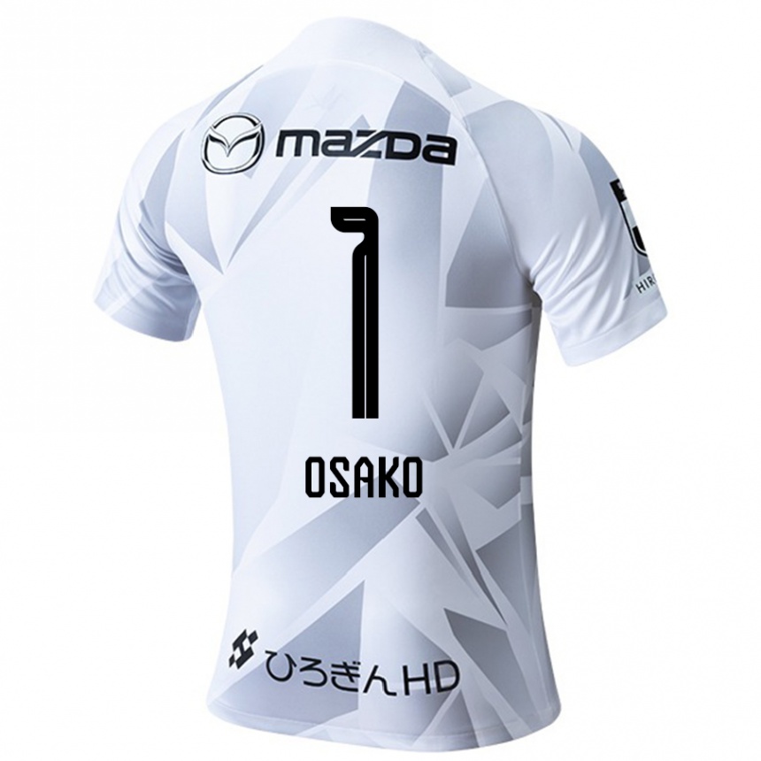 Niño Fútbol Camiseta Keisuke Osako #1 Blanco Gris Negro 2ª Equipación 2024/25 Argentina