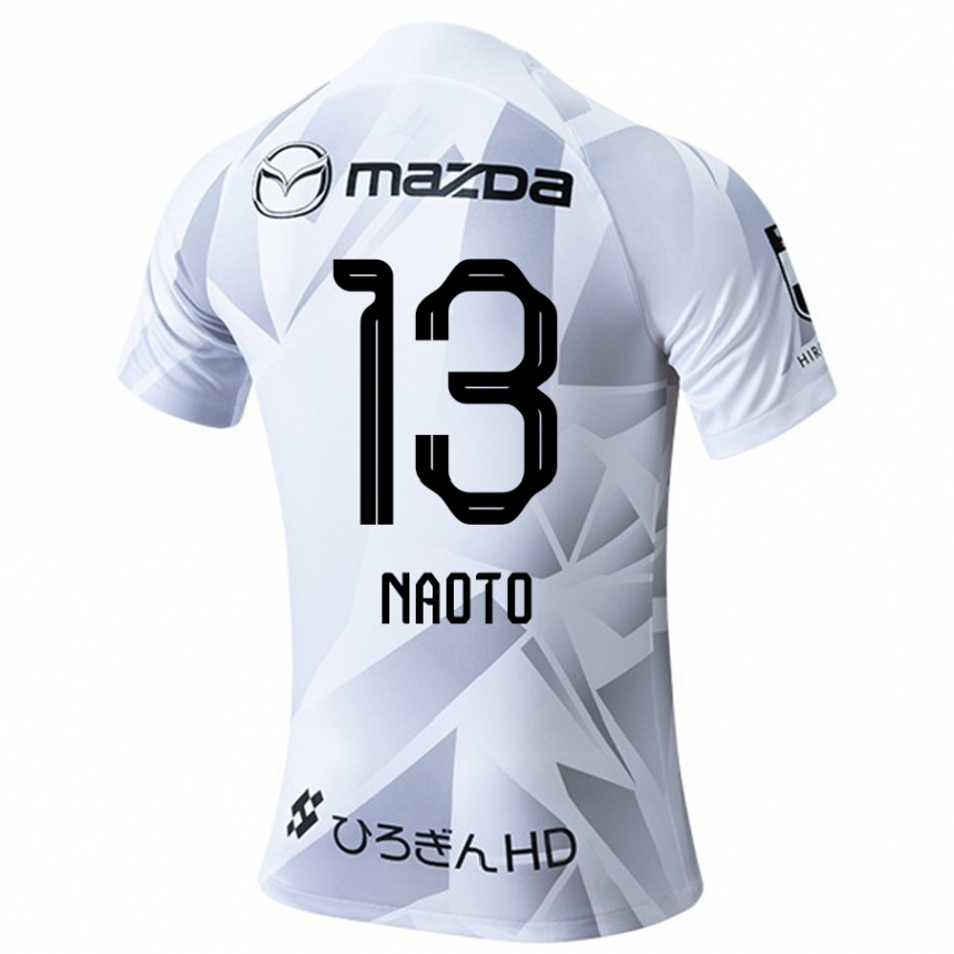 Niño Fútbol Camiseta Naoto Arai #13 Blanco Gris Negro 2ª Equipación 2024/25 Argentina