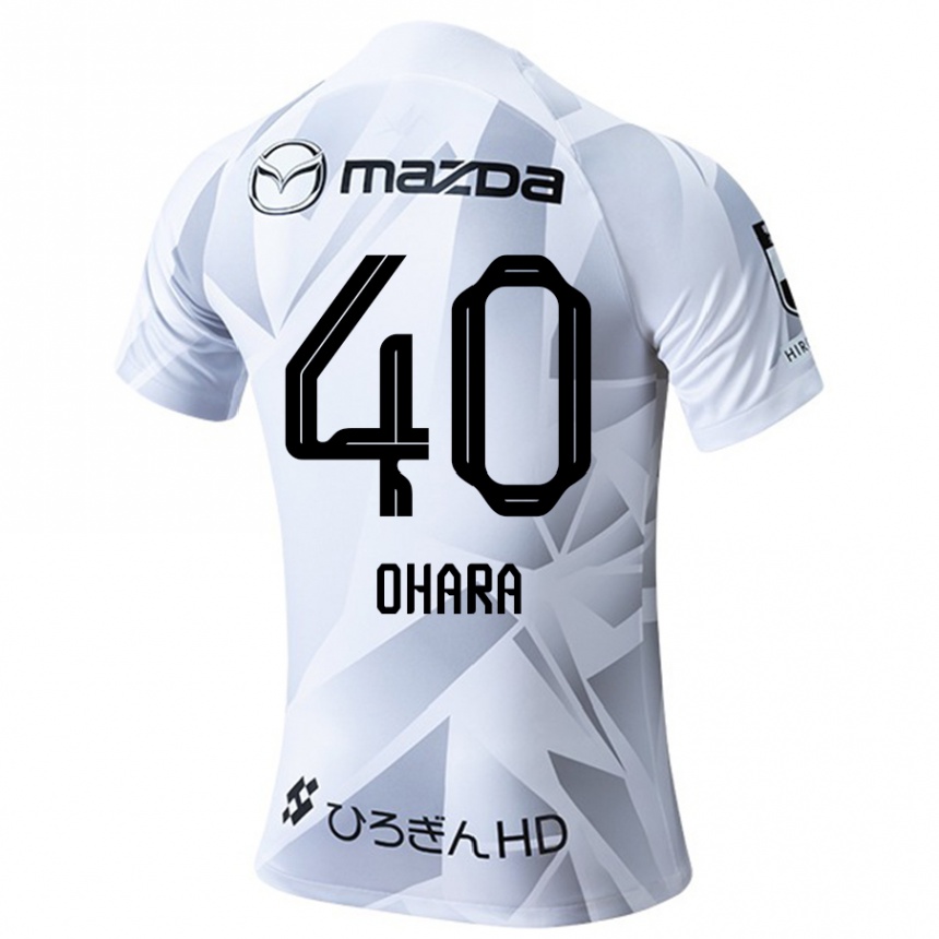 Niño Fútbol Camiseta Motoki Ohara #40 Blanco Gris Negro 2ª Equipación 2024/25 Argentina