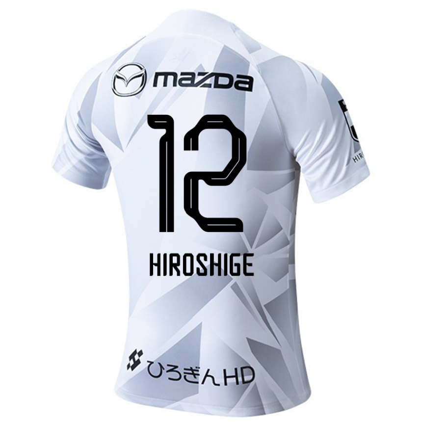 Niño Fútbol Camiseta Soma Hiroshige #12 Blanco Gris Negro 2ª Equipación 2024/25 Argentina