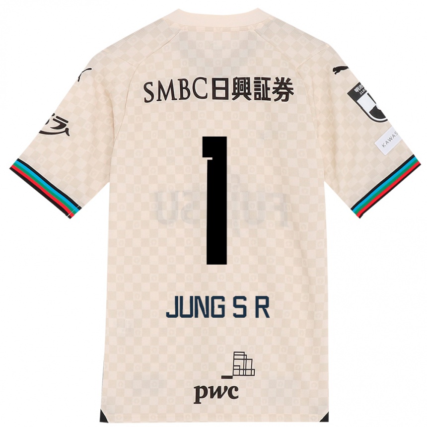 Niño Fútbol Camiseta Sung-Ryong Jung #1 Blanco Gris 2ª Equipación 2024/25 Argentina