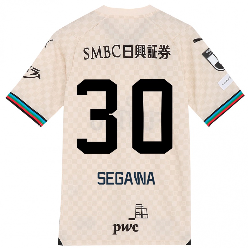 Niño Fútbol Camiseta Yusuke Segawa #30 Blanco Gris 2ª Equipación 2024/25 Argentina