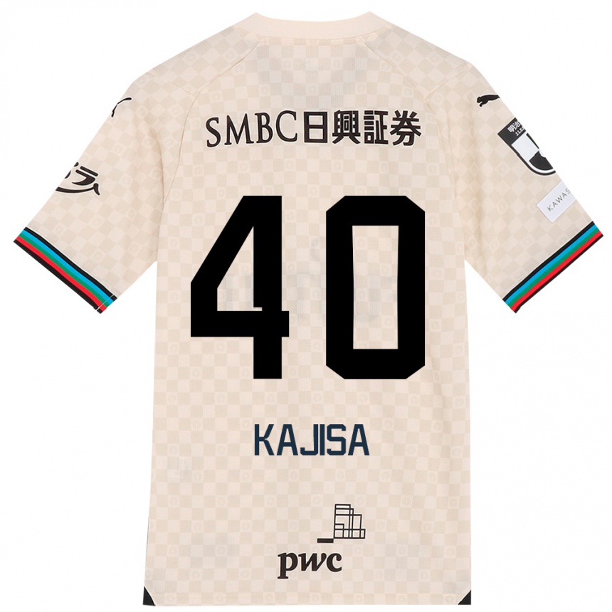 Niño Fútbol Camiseta Umi Kajisa #40 Blanco Gris 2ª Equipación 2024/25 Argentina