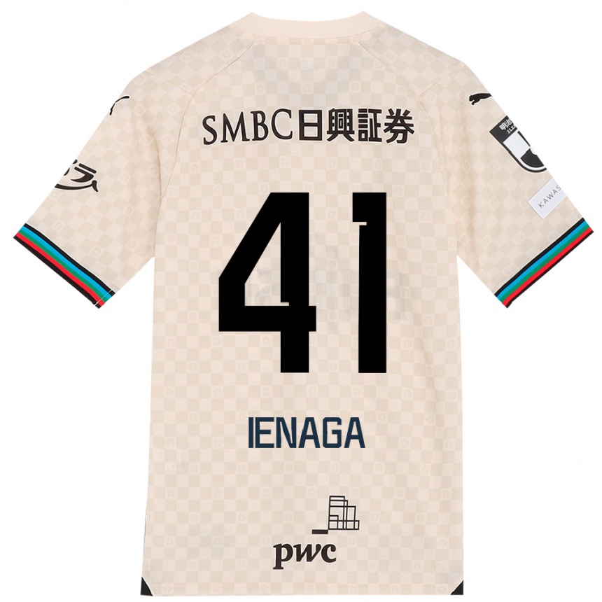 Niño Fútbol Camiseta Akihiro Ienaga #41 Blanco Gris 2ª Equipación 2024/25 Argentina