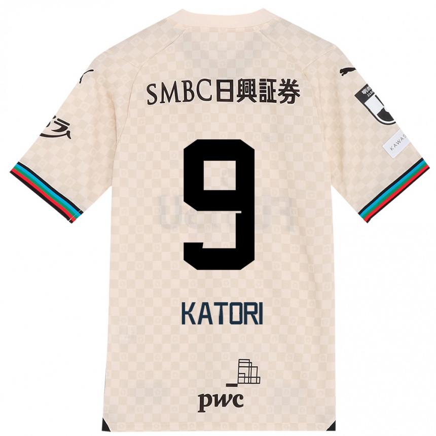 Niño Fútbol Camiseta Takeshi Katori #9 Blanco Gris 2ª Equipación 2024/25 Argentina