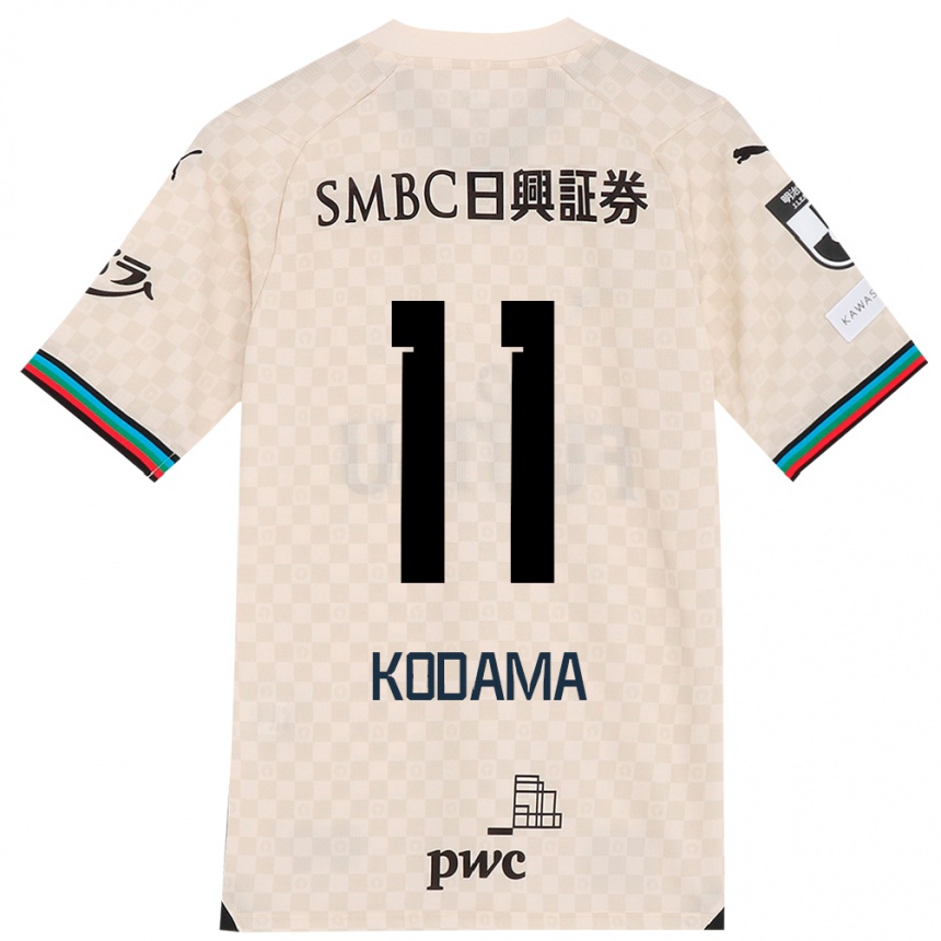 Niño Fútbol Camiseta Shotaro Kodama #11 Blanco Gris 2ª Equipación 2024/25 Argentina