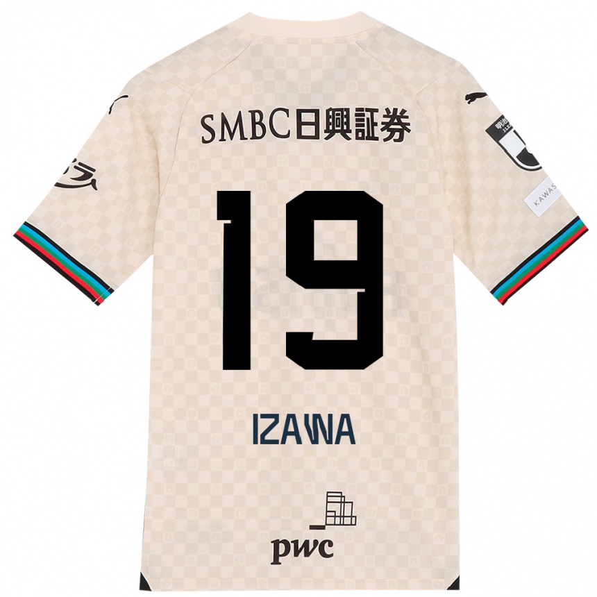 Niño Fútbol Camiseta Haruki Izawa #19 Blanco Gris 2ª Equipación 2024/25 Argentina