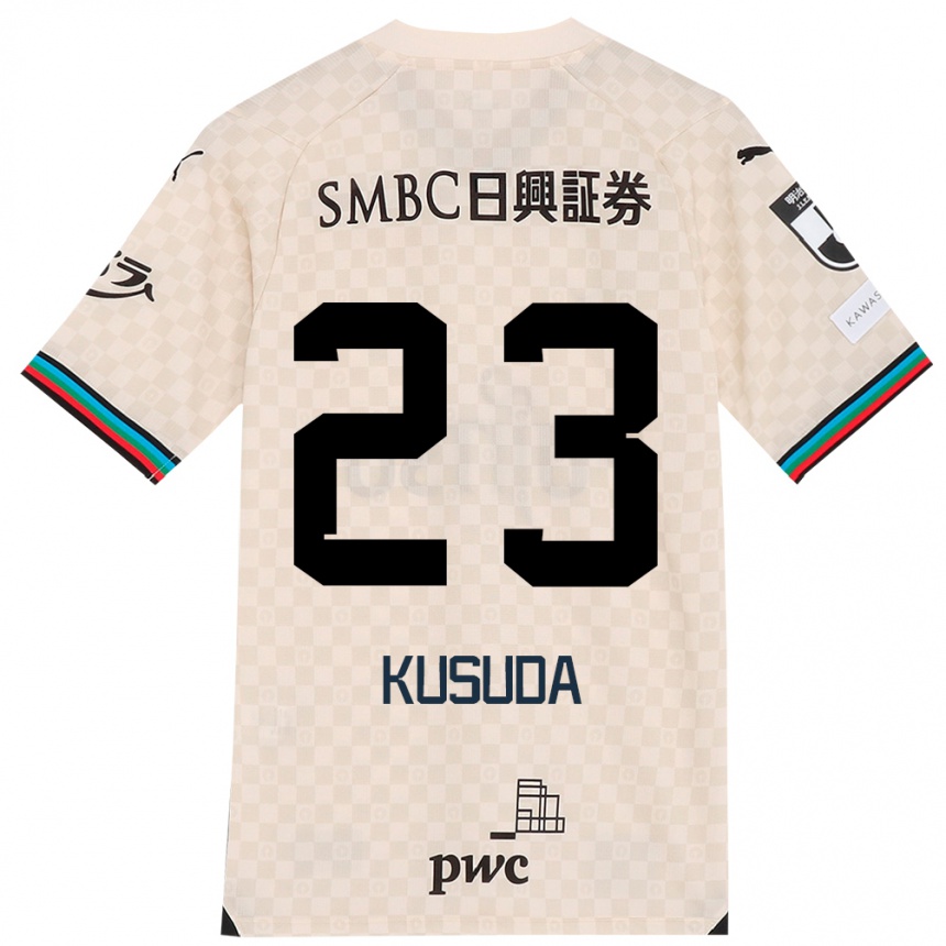 Niño Fútbol Camiseta Haruki Kusuda #23 Blanco Gris 2ª Equipación 2024/25 Argentina