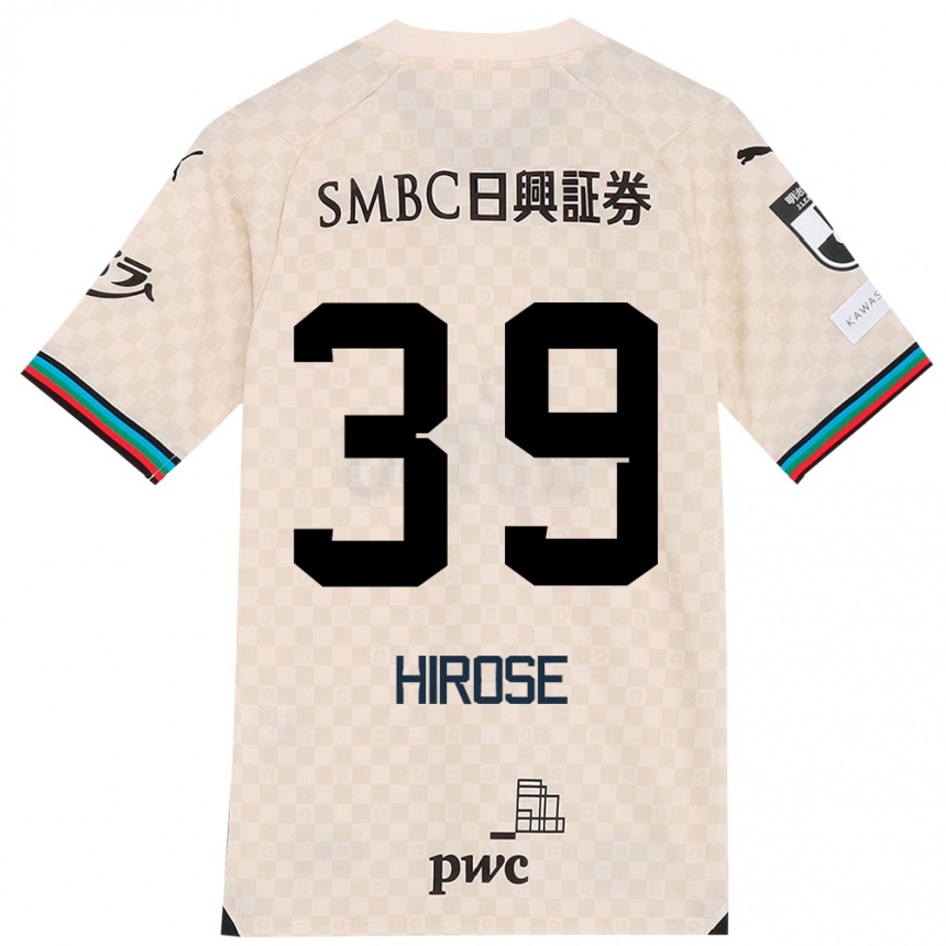 Niño Fútbol Camiseta Neo Hirose #39 Blanco Gris 2ª Equipación 2024/25 Argentina