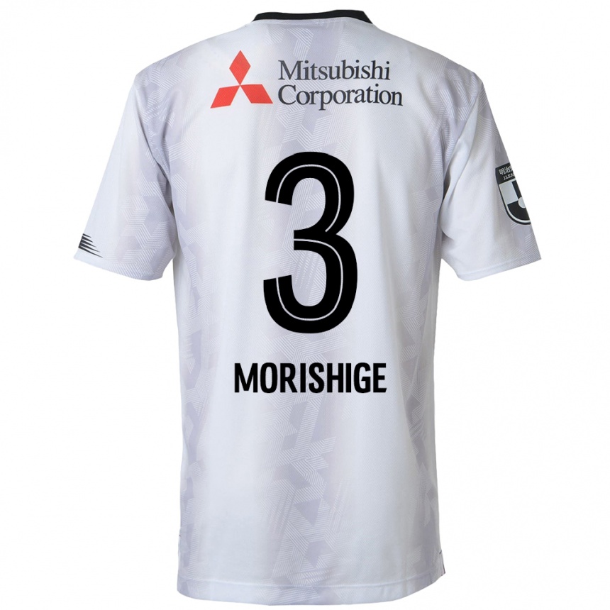 Niño Fútbol Camiseta Masato Morishige #3 Blanco Negro 2ª Equipación 2024/25 Argentina