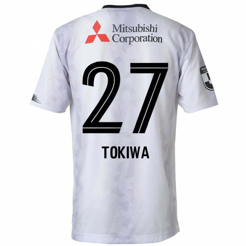 Niño Fútbol Camiseta Kyota Tokiwa #27 Blanco Negro 2ª Equipación 2024/25 Argentina