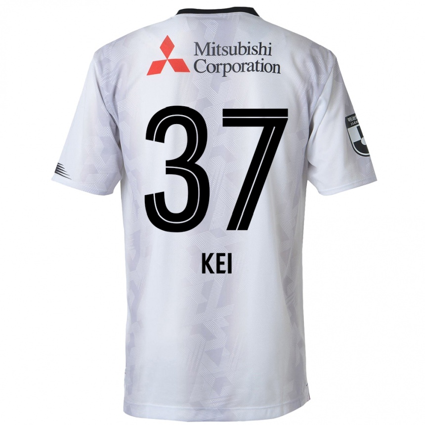 Niño Fútbol Camiseta Kei Koizumi #37 Blanco Negro 2ª Equipación 2024/25 Argentina