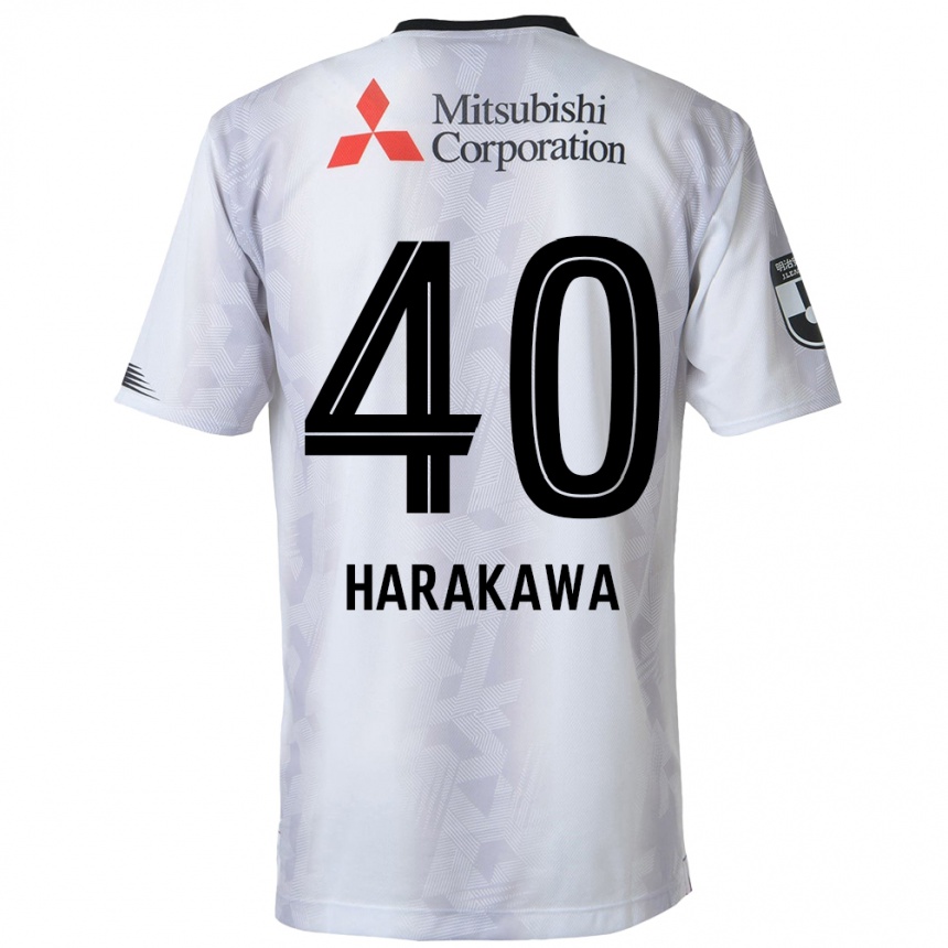 Niño Fútbol Camiseta Riki Harakawa #40 Blanco Negro 2ª Equipación 2024/25 Argentina