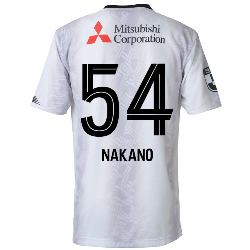 Niño Fútbol Camiseta Yui Nakano #54 Blanco Negro 2ª Equipación 2024/25 Argentina