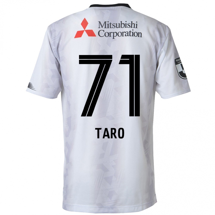 Niño Fútbol Camiseta Ryotaro Araki #71 Blanco Negro 2ª Equipación 2024/25 Argentina