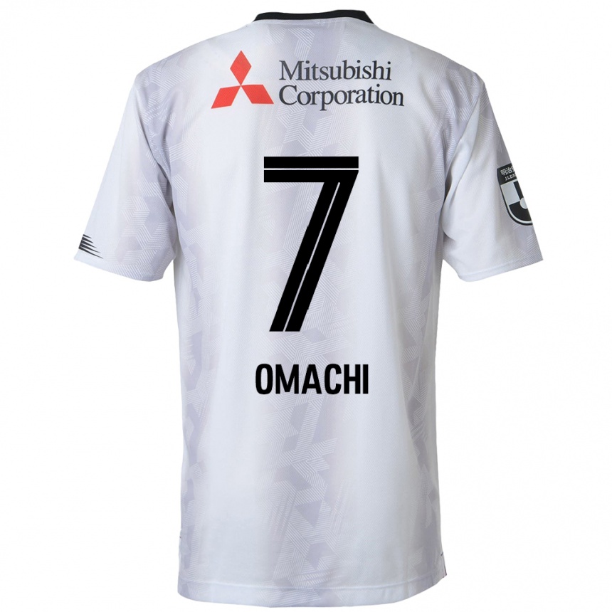 Niño Fútbol Camiseta Hyugo Omachi #7 Blanco Negro 2ª Equipación 2024/25 Argentina