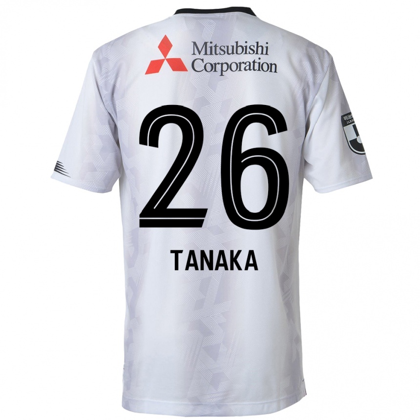 Niño Fútbol Camiseta Haruto Tanaka #26 Blanco Negro 2ª Equipación 2024/25 Argentina