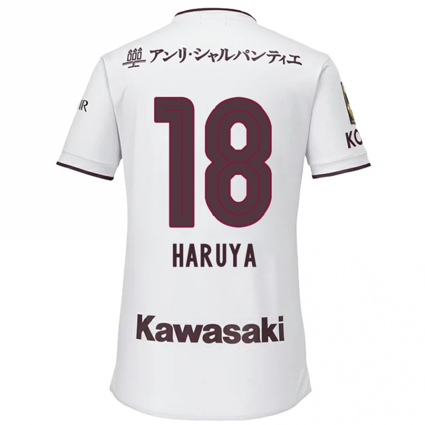 Niño Fútbol Camiseta Haruya Ide #18 Blanco Rojo 2ª Equipación 2024/25 Argentina