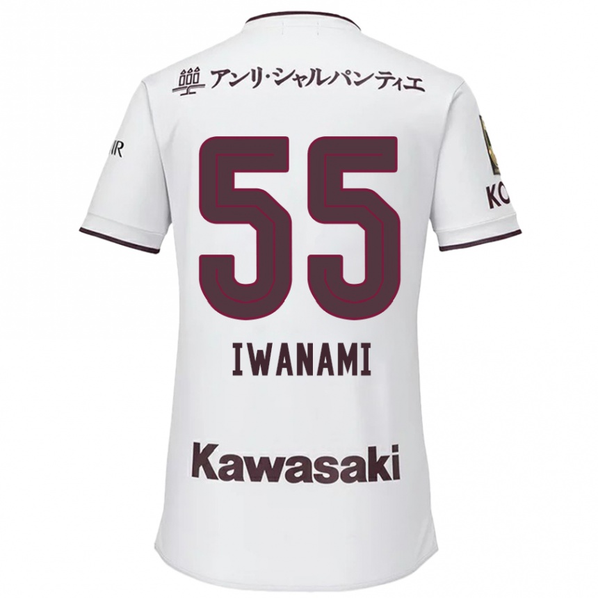 Niño Fútbol Camiseta Takuya Iwanami #55 Blanco Rojo 2ª Equipación 2024/25 Argentina