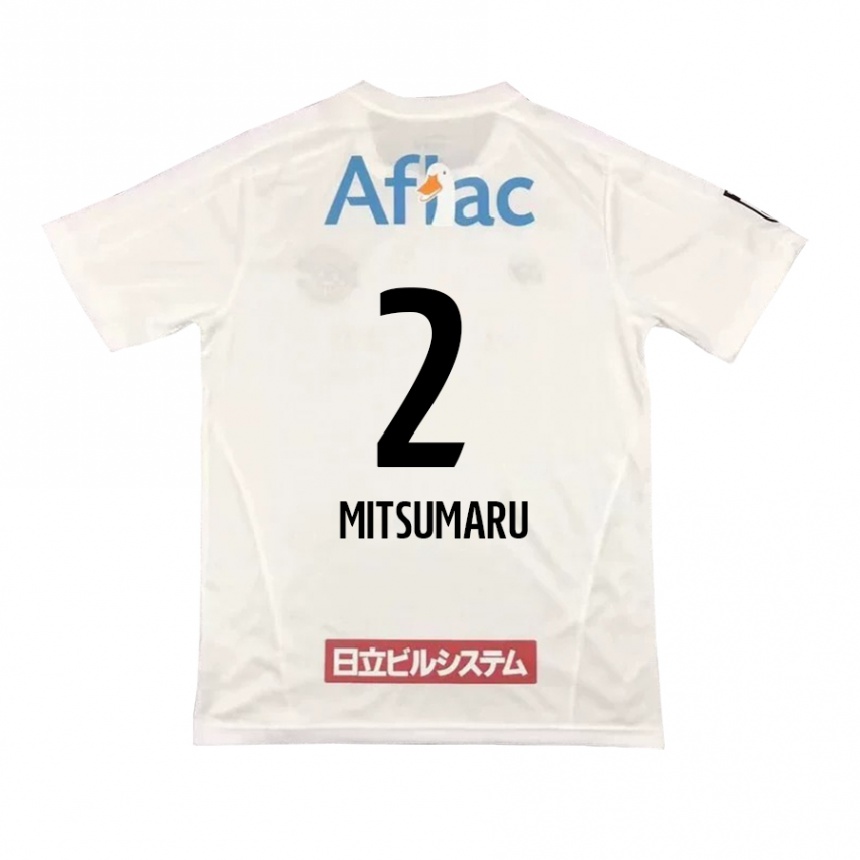 Niño Fútbol Camiseta Hiromu Mitsumaru #2 Blanco Negro 2ª Equipación 2024/25 Argentina