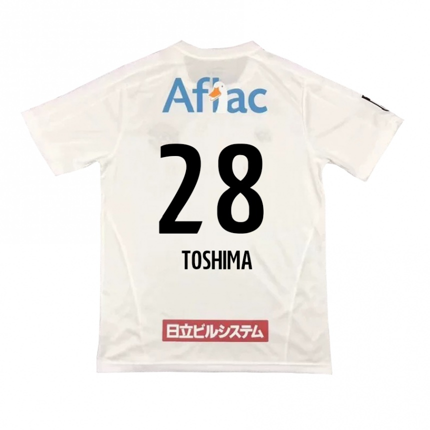 Niño Fútbol Camiseta Sachiro Toshima #28 Blanco Negro 2ª Equipación 2024/25 Argentina