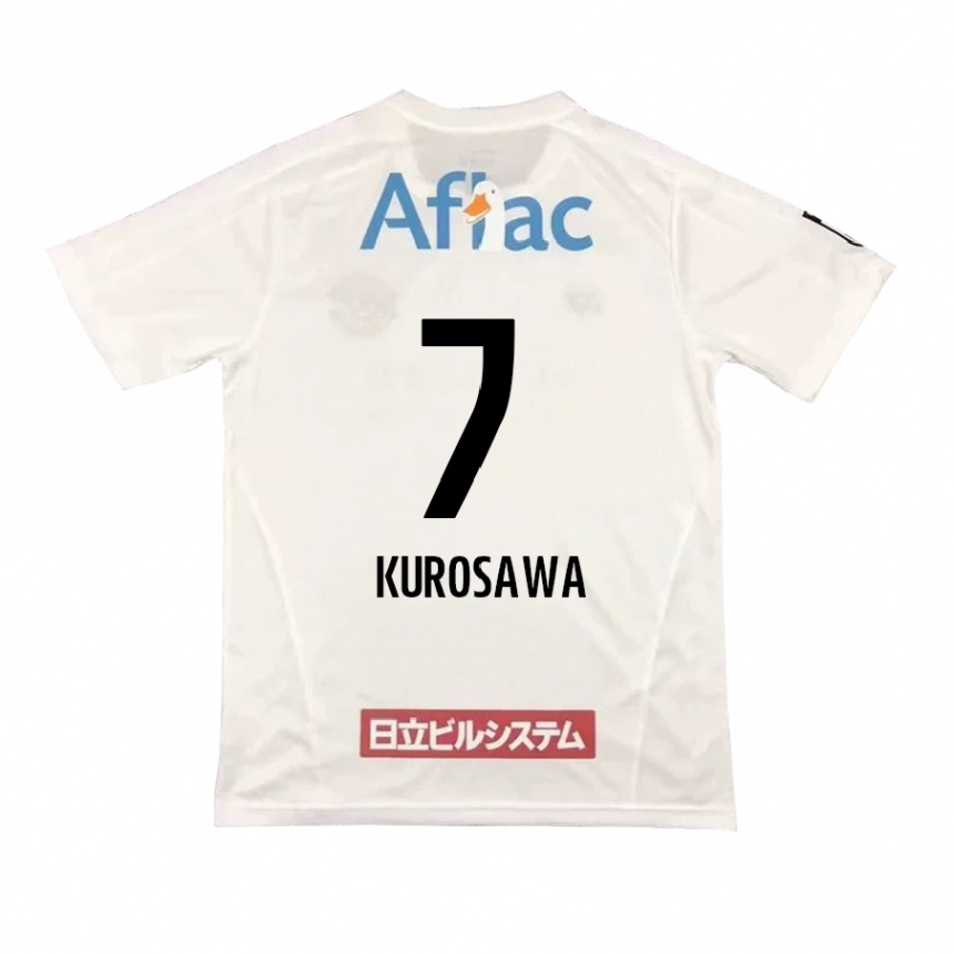 Niño Fútbol Camiseta Shido Kurosawa #7 Blanco Negro 2ª Equipación 2024/25 Argentina