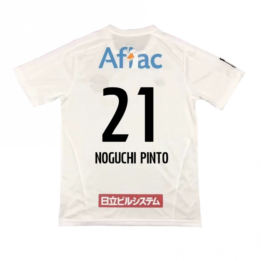 Niño Fútbol Camiseta Amato Noguchi Pinto #21 Blanco Negro 2ª Equipación 2024/25 Argentina