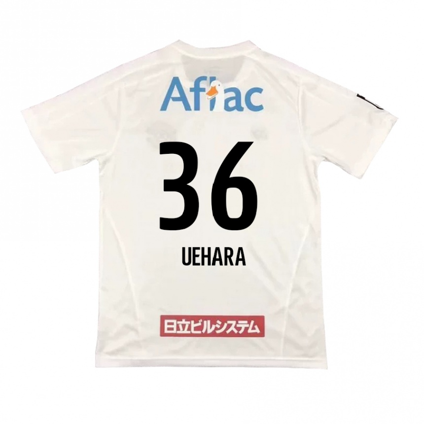 Niño Fútbol Camiseta Reo Uehara #36 Blanco Negro 2ª Equipación 2024/25 Argentina