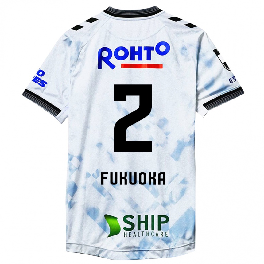 Niño Fútbol Camiseta Shota Fukuoka #2 Blanco Negro 2ª Equipación 2024/25 Argentina