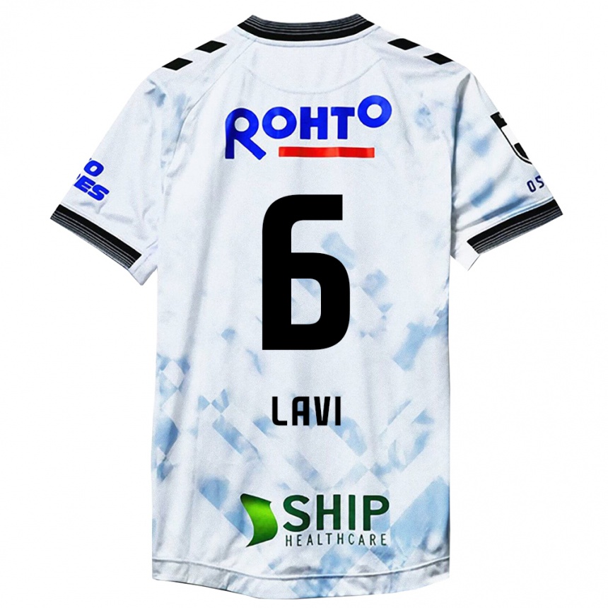 Niño Fútbol Camiseta Neta Lavi #6 Blanco Negro 2ª Equipación 2024/25 Argentina