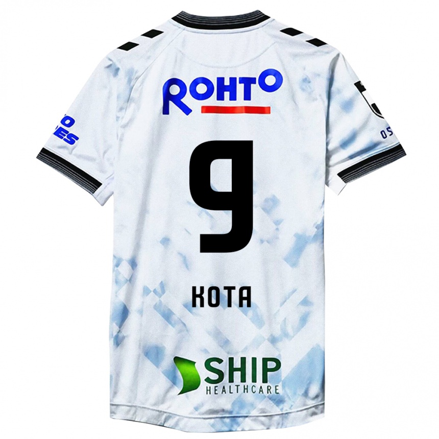 Niño Fútbol Camiseta Kota Yamada #9 Blanco Negro 2ª Equipación 2024/25 Argentina