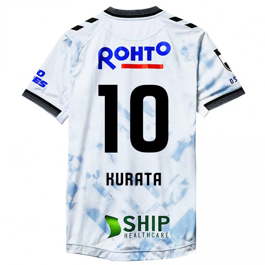 Niño Fútbol Camiseta Shu Kurata #10 Blanco Negro 2ª Equipación 2024/25 Argentina