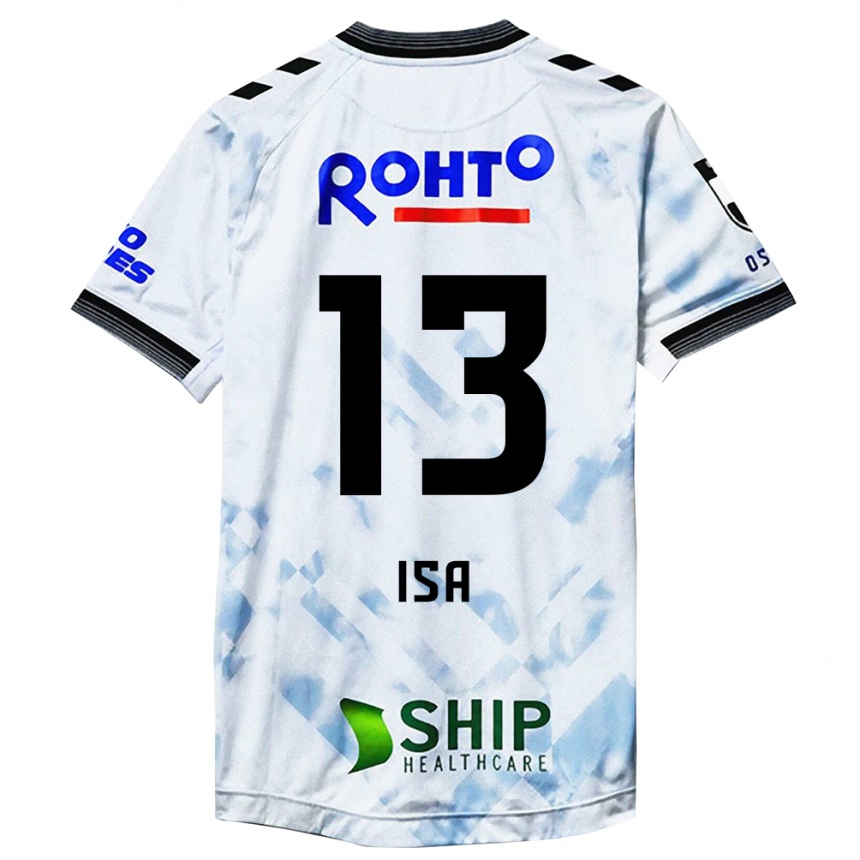 Niño Fútbol Camiseta Isa Sakamoto #13 Blanco Negro 2ª Equipación 2024/25 Argentina