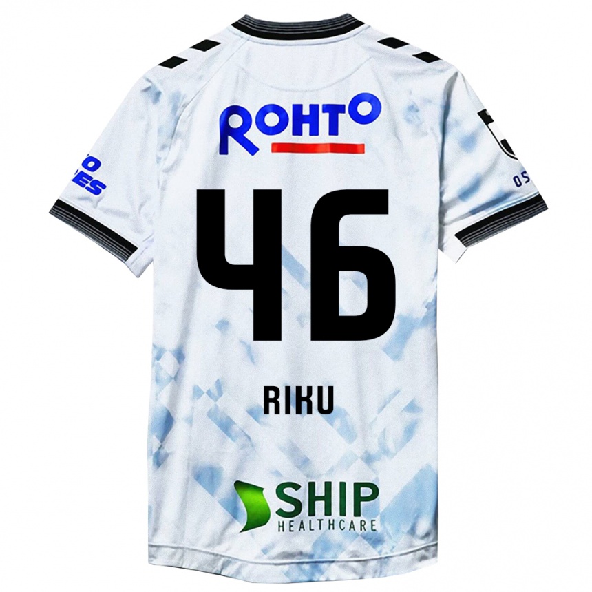 Niño Fútbol Camiseta Riku Matsuda #46 Blanco Negro 2ª Equipación 2024/25 Argentina