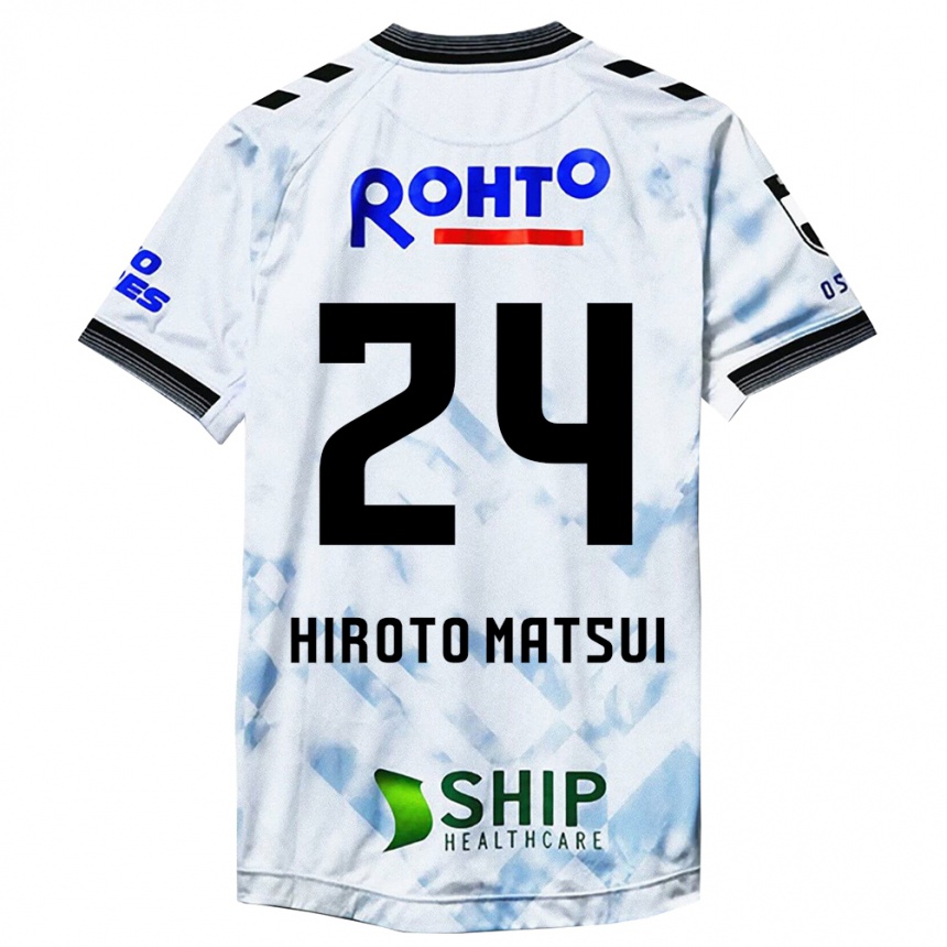 Niño Fútbol Camiseta Elijah Hiroto Matsui #24 Blanco Negro 2ª Equipación 2024/25 Argentina