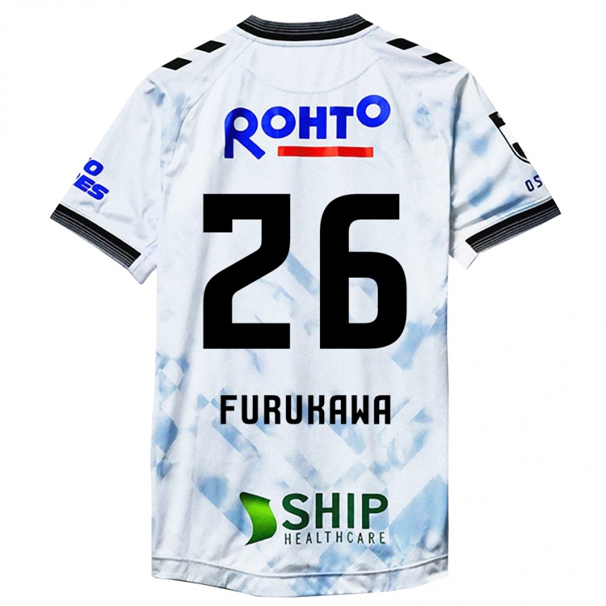 Niño Fútbol Camiseta Kanta Furukawa #26 Blanco Negro 2ª Equipación 2024/25 Argentina