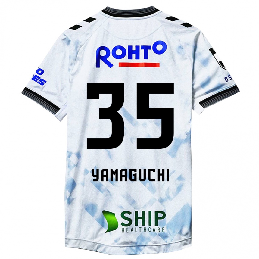 Niño Fútbol Camiseta Haruta Yamaguchi #35 Blanco Negro 2ª Equipación 2024/25 Argentina