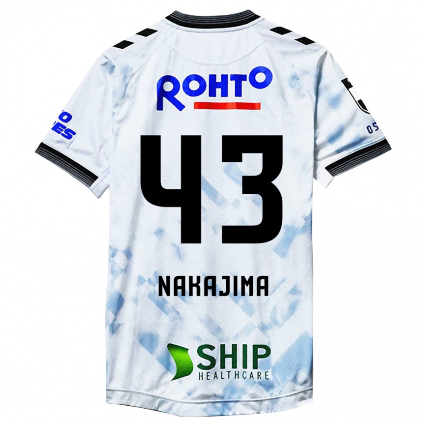 Niño Fútbol Camiseta Yugo Nakajima #43 Blanco Negro 2ª Equipación 2024/25 Argentina