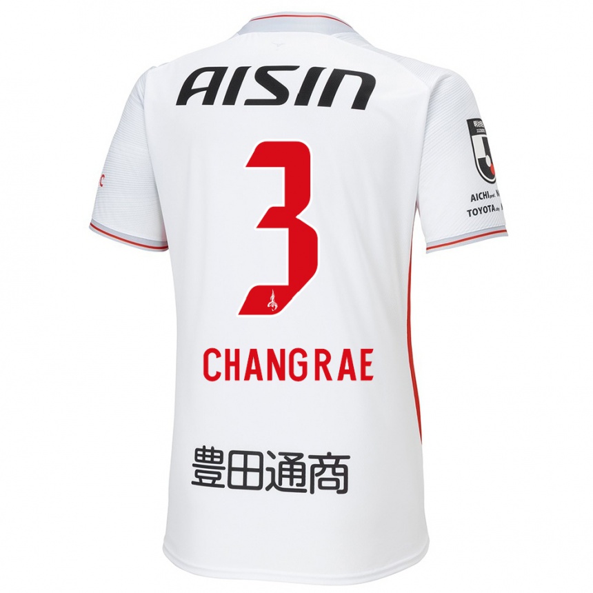 Niño Fútbol Camiseta Chang-Rae Ha #3 Blanco Amarillo Rojo 2ª Equipación 2024/25 Argentina