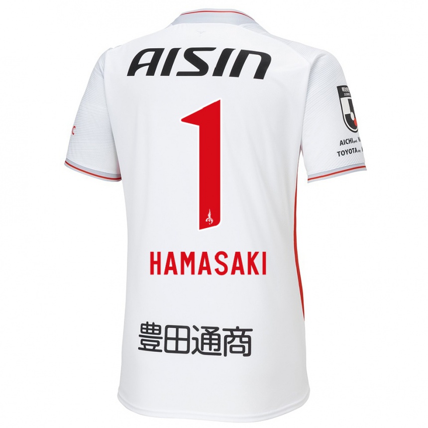 Niño Fútbol Camiseta Shiki Hamasaki #1 Blanco Amarillo Rojo 2ª Equipación 2024/25 Argentina