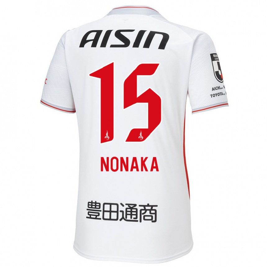 Niño Fútbol Camiseta Yugo Nonaka #15 Blanco Amarillo Rojo 2ª Equipación 2024/25 Argentina