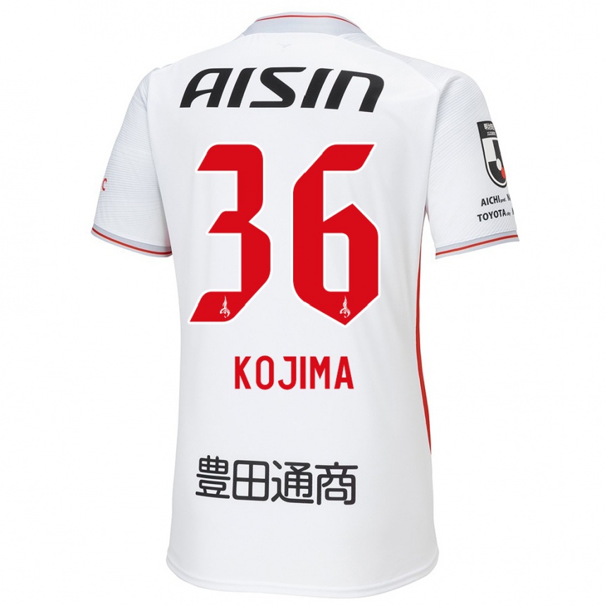 Niño Fútbol Camiseta Aoto Kojima #36 Blanco Amarillo Rojo 2ª Equipación 2024/25 Argentina